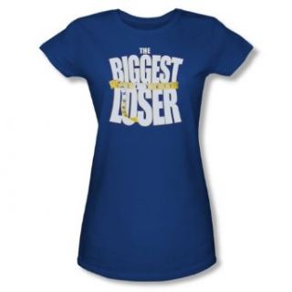 The Biggest Loser   Biggest Loser Logo Juniors T Shirt In Royal: Clothing
