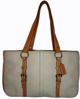 Coach Purse Handbag Chelsea Leather Zip Tote 12339 Parchment White: Top Handle Handbags: Clothing