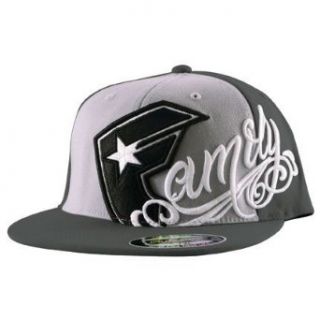 Famous Stars and Straps   Family Is Forever Flexfit Hat, Size: Large/X Large, Color: Charcoal/Black/White: Clothing