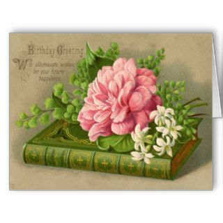 Vintage Birthday Flowers Cards