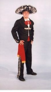 Alexanders Costumes 18 343 Mariachi With Conchos Costume  Mens Size 42: Clothing