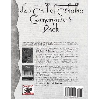 Call of Cthulhu Gamemasters Pack (Call of Cthulhu Horror Roleplaying, 8801) Aaron Rosenberg, Dustin Wright 9781568821665 Books