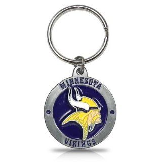 NFL Minnesota Vikings Logo Metal Key Chain, Official Licensed: Automotive