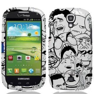 Hard Case Meme Memes Rage Cartoons Pattern Faceplate for Samsung Stratosphere 2 / i415 Unique Fun Cool Trendy Retro Indi Vintage Design by ThePhoneCovers: Cell Phones & Accessories