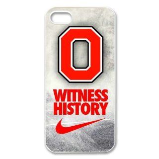 DIY Design Dream 8 Sports NCAA Ohio State Buckeyes Print White Case With Hard Shell Cover for Apple iPhone 5 Just DO It: Cell Phones & Accessories