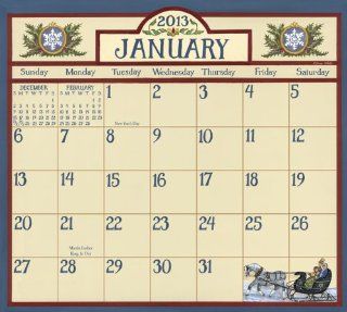 Legacy 2013 Magnetic Calendar Pad, Bonnie White Folk Art (MCP9287) : Planning Pads : Office Products