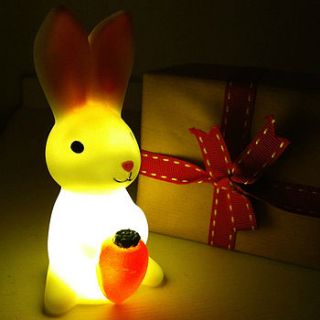 baby bunny and carrot mini nightlight by the little picture company