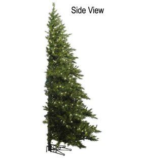 7.5' Pre Lit Westbrook Pine Artificial Half Wall Christmas Tree   Clear Lights  