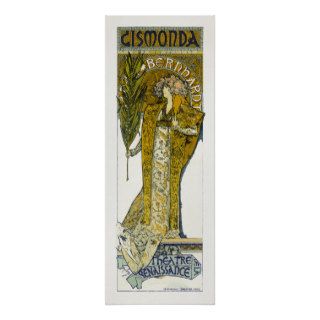 Poster/Print Mucha   Sarah Bernhardt   Gismonda