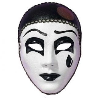 Pierrot Crying Clown Full Mask: Clothing