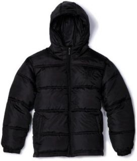 Southpole   Kids Boys 8 20 Hooded Bubble Outerwear, Black, Medium: Clothing