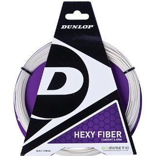 DUNLOP Hexy Fiber Comfort And Spin Biomimetic 16G Tennis String   : Racket String : Sports & Outdoors