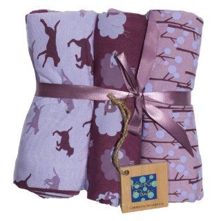 KicKee Pants Baby Girls Swaddling Blanket Set 3 Pack Set Lavender : Nursery Swaddling Blankets : Baby