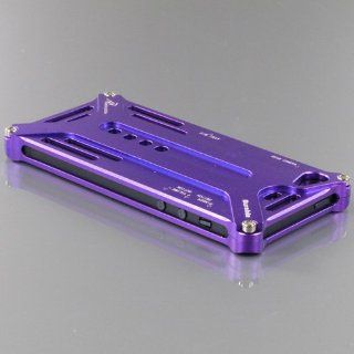 ZuGadgets Purple iPhone 5 5G Frog Design Aluminum Metal Protective Skin Case Cover Shell(4254 1): Cell Phones & Accessories