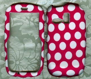 Pink Dot snap on case Samsung r355 R355c Straight Talk Phone Cover: Cell Phones & Accessories