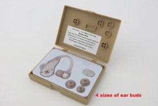 Personal Sound Amplifier. The most affordable with best quality hearing helper. Behind The Ear, Easy To Use, Clear Sound, Fit Both Ears, Energy Saving Technology, with 4 ear buds (Large, Medium, Small and Mini) to fit most customers. New flexible tube best