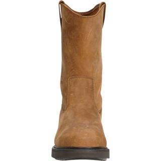 Gravel Gear 10in. Steel Toe Wellington Boot — Crazy Horse Brown, Size 12  Work Boots