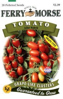 Ferry Morse 1788 Tomato Seeds, Juliet Hybrid, Grape Type (369 Milligram Packet) (Discontinued by Manufacturer) : Tomato Plants : Patio, Lawn & Garden