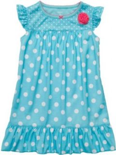 Carter's Nightgown   Turquoise Dots Small: Clothing