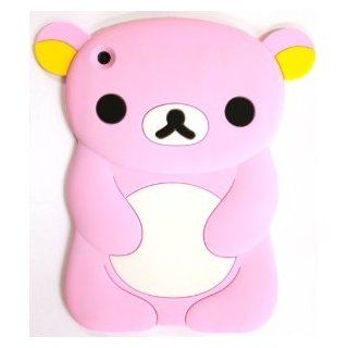 Best2buy365 Cute 3D Lovely Cartoon Bear Silicone Soft Skin Case Cover For ipad mini pink: Computers & Accessories