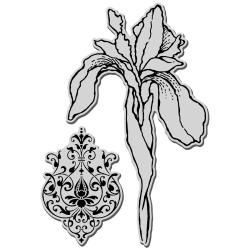 Stampendous Jumbo Cling Rubber Stamp Iris STAMPENDOUS Clear & Cling Stamps