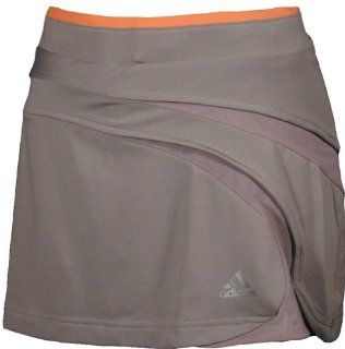 Womens Adidas Edge Skort   Lava Grey/Mono Orange (XS) : Tennis Skorts : Sports & Outdoors