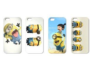 Wholesales 4pcs Despicable Me Cartoon Fashion Back Cover Case Skin for Apple Iphone 5 5s 5g 5th Generation i5dm4001 Cell Phones & Accessories