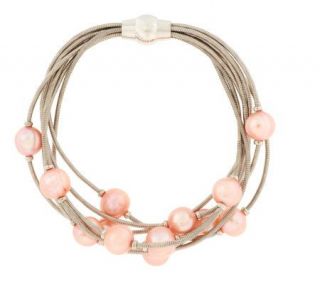 Honora Cultured Pearl 7 1/4 Multi strand Scattered Pearl Bracelet —