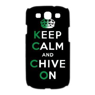KCCO Chive On Samsung Galaxy S3 I9300/I9308/I939 Case Keep Calm And Chive On White Black Green Cases Cover at abcabcbig store: Cell Phones & Accessories