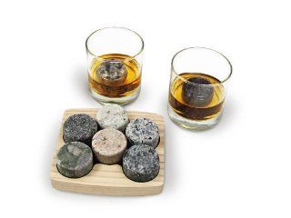 Sea Stones On The Rocks, Granite Chillers with 2 Free 10 Ounce Tumblers Kitchen & Dining
