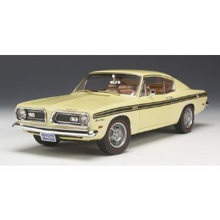 1969 Plymouth Barracuda Formula S 383 Yellow Highway 61 1/18 Diecast Car Model: Toys & Games
