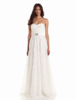Adrianna Papell Women's Strapless Embellished Tulle Gown