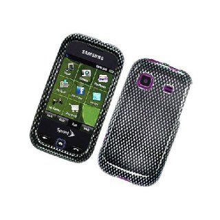 Samsung Trender M830 SPH M380 Black Carbon Fiber Print Cover Case Cell Phones & Accessories