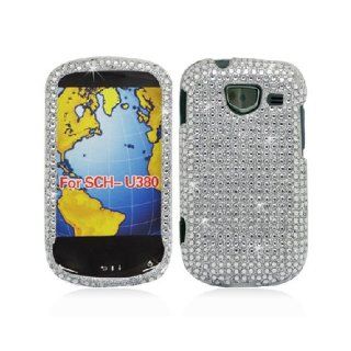 Samsung Brightside U380 SCH U380 Bling Gem Jeweled Jewel Crystal Diamond Silver Cover Case: Cell Phones & Accessories
