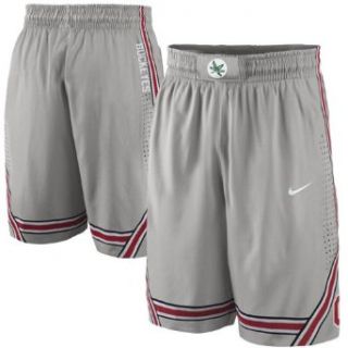 NCAA Nike Ohio State Buckeyes Replica Basketball Shorts   Gray (Small): Clothing