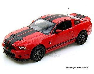 Sc391r Shelby   Ford Shelby Gt500 Hard Top (2013, 1:18, Red w/ Black Stripes) Sc391 Diecast Car Model Auto Vehicle Automobile Metal Iron Toy: Toys & Games