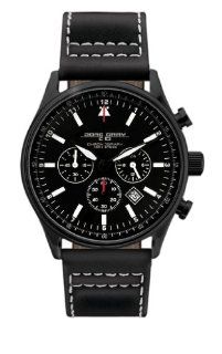 Jorg Gray Leather Chrono Black Dial Men's watch #JG6500 11: Jorg Gray: Watches