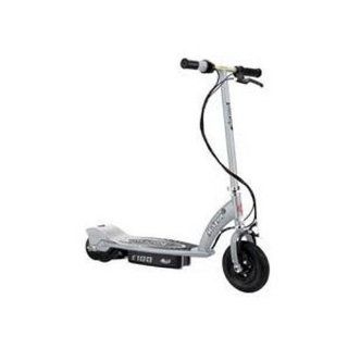 Razor E100 Motorized 24V Electric Scooter (Silver) : Electric Sports Scooters : Sports & Outdoors