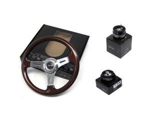 88 91 Honda Civic / CRX NRG 350MM Steering Wheel + Hub + Quick Release: Automotive