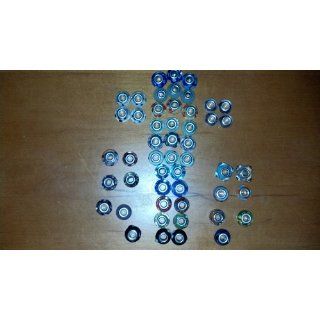 50 PieceLampworkGlassEuropeanStyleBeads, AssortedShapesandColors   Loose Beads