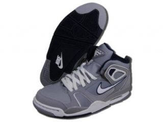 Nike Air Flight Falcon Basketball Shoes Gray/White/Navy Blue Shoes