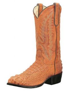 Men's Dan Post 13" Caiman Cowboy Boots TAN 7.5 EW: Shoes