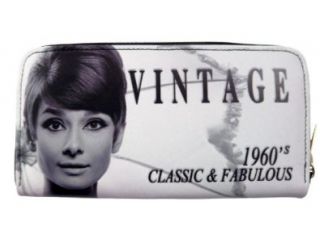 Audrey Hepburn Vintage Classic 1960s Money Case Large Wallet: Shoes
