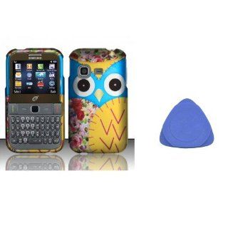 Combo 2 packs, Snap On Hard Crystal Protector Cover Case For Samsung S390G   Owl + Cases Opening Tool Cell Phones & Accessories