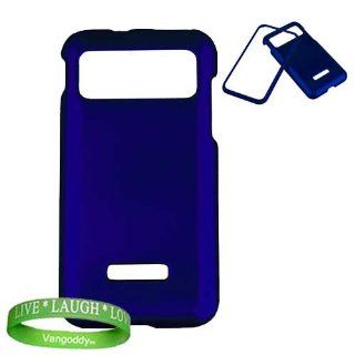 Durable VanGoddy Snap On Samsung Captivate Glide Android Smartphone Accessories Bundle Blue Hard Shell Designer Case + VanGoddy Trademarked Live * Laugh * Love Wrist Band Cell Phones & Accessories