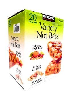 COS/SL COS/SL Kirkland Variety Nutbars   10 nut & fruit bars / 10 nut & seed bars   20 Bars of 1.4 oz : Chocolate Chip Cookies : Grocery & Gourmet Food