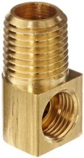 Eaton Weatherhead 402X4X4 Brass CA360 Inverted Flare Brass Fitting, 90 Degree Elbow, 1/4" NPT Male x 1/4" Tube OD: Industrial & Scientific