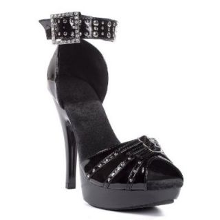 5 Inch Sexy High Heel Shoes Studded Dorsay Platforms Platform Sandals Ankle Cuff: Shoes
