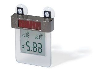 Eco Solutions Solar Powered Digital Window Thermometer: Kitchen & Dining