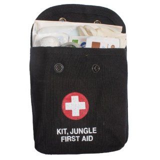Black Jungle First Aid Kit  Camping First Aid Kits  Sports & Outdoors